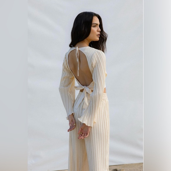 Rue stiic crop top blouse, size small, color off white cream. - Picture 8 of 8